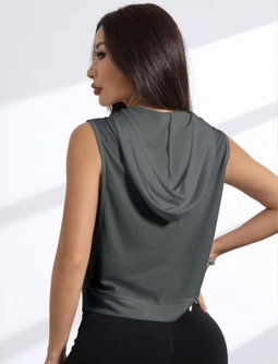 Dark Grey Armless Hoodies  