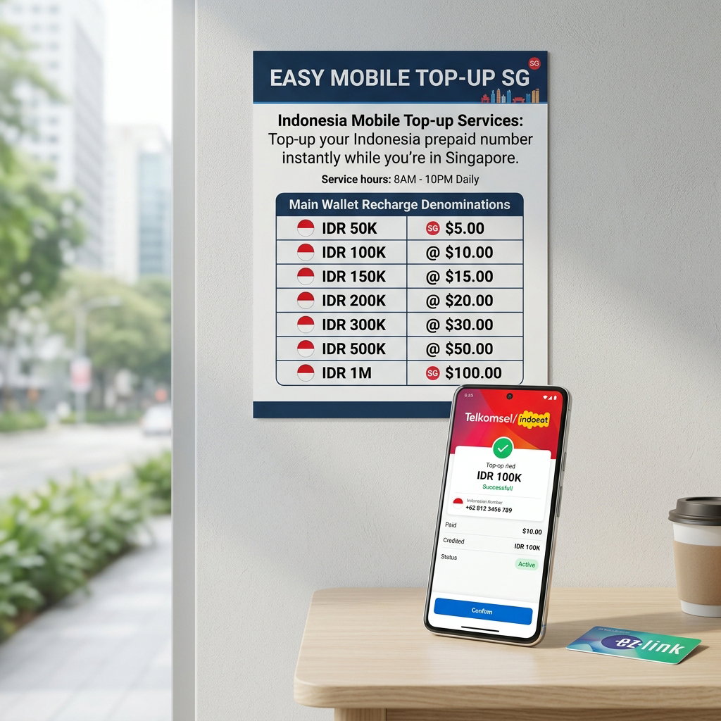 Indonesia Mobile Top-up Services