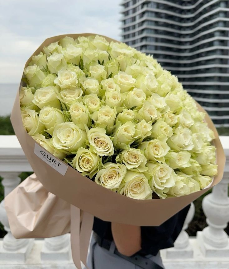 KN105-1 Rose Athena White 50cm وَردَة