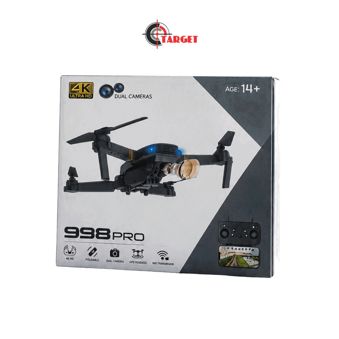 998 Pro 4K Dual Camera Foldable Drone _0