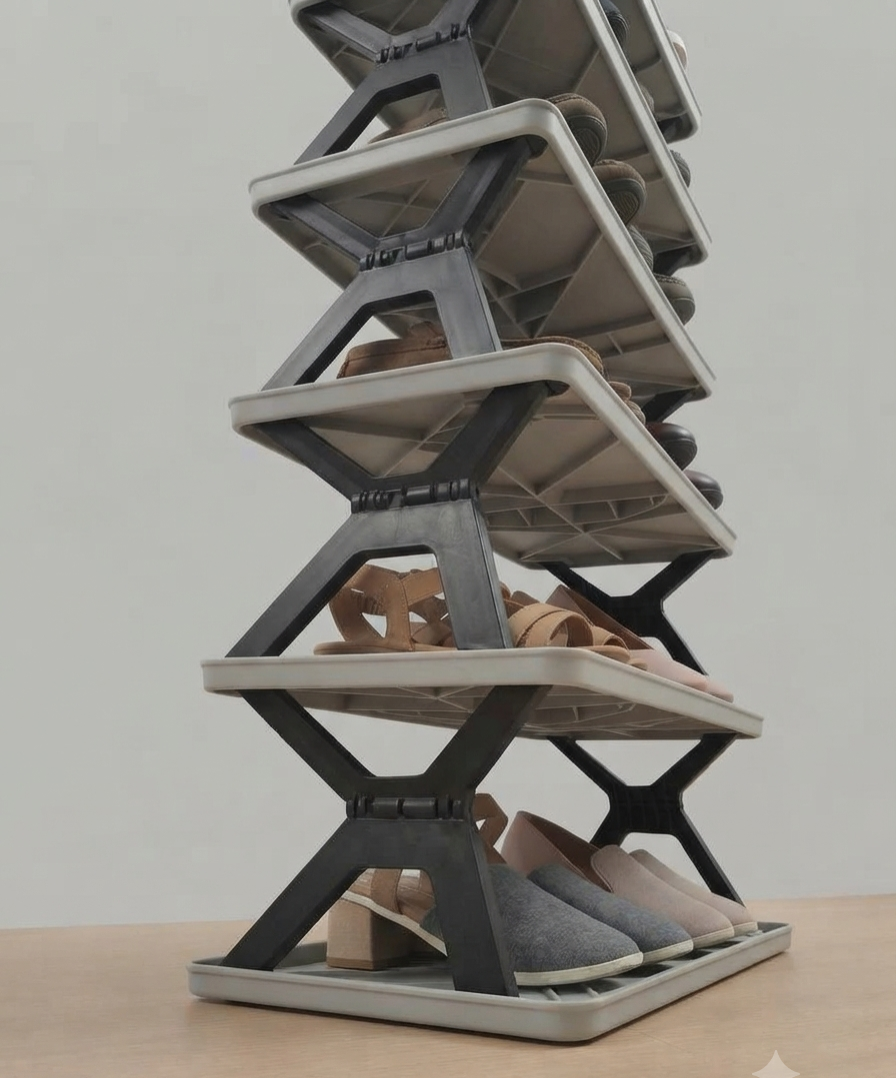 Foldable shoe Rack 6 layer for Home _1