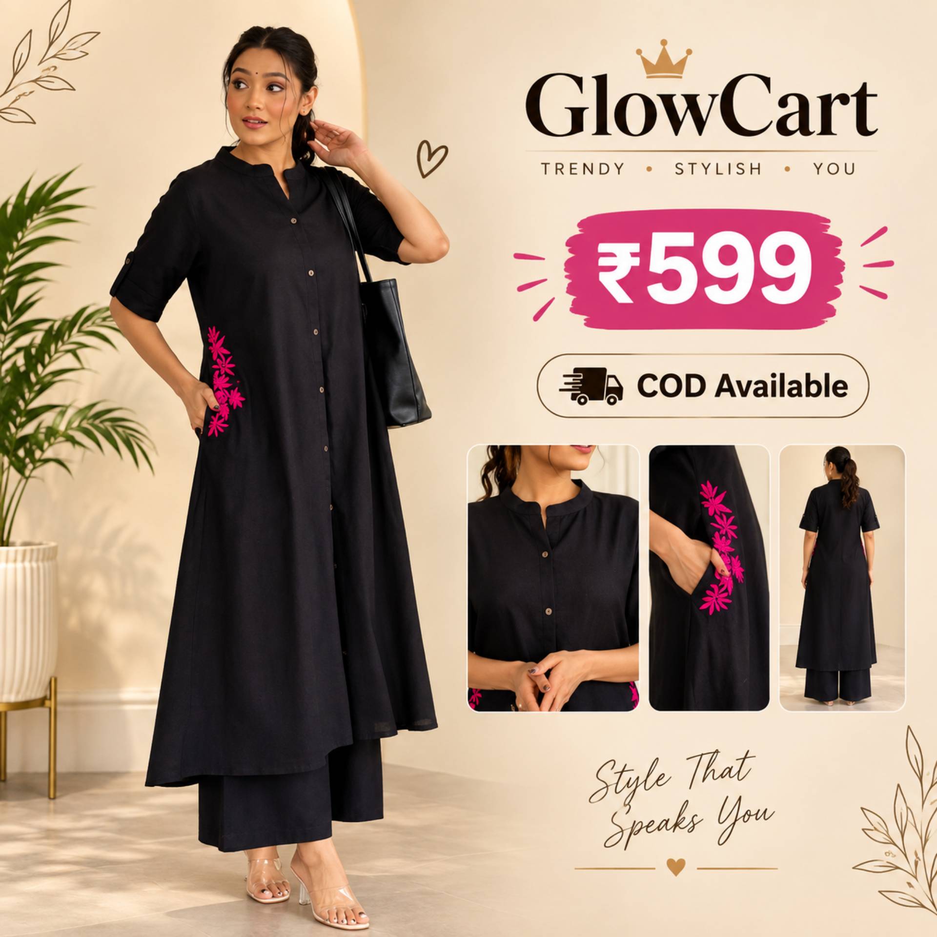 Premium Black kurti3