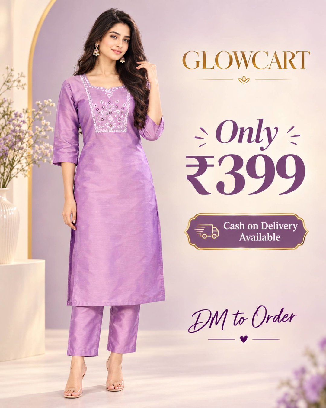 Full body purple kurti