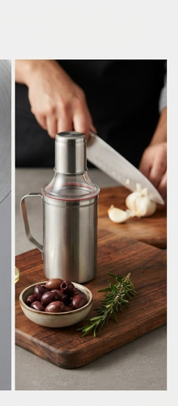 Homeglare stainless steel oil dispenser