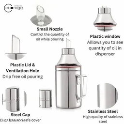 Homeglare stainless steel oil dispenser