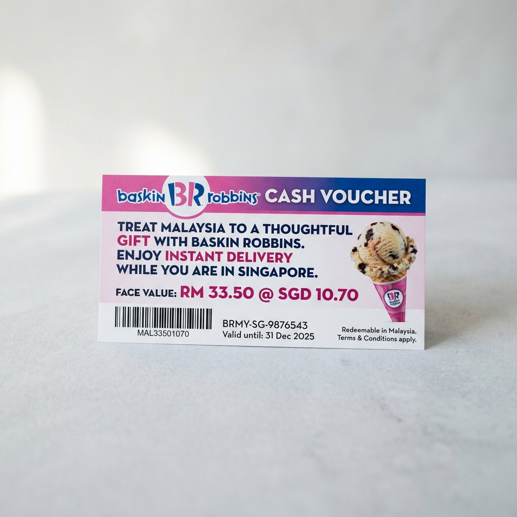 Baskin Robbin Cash Voucher