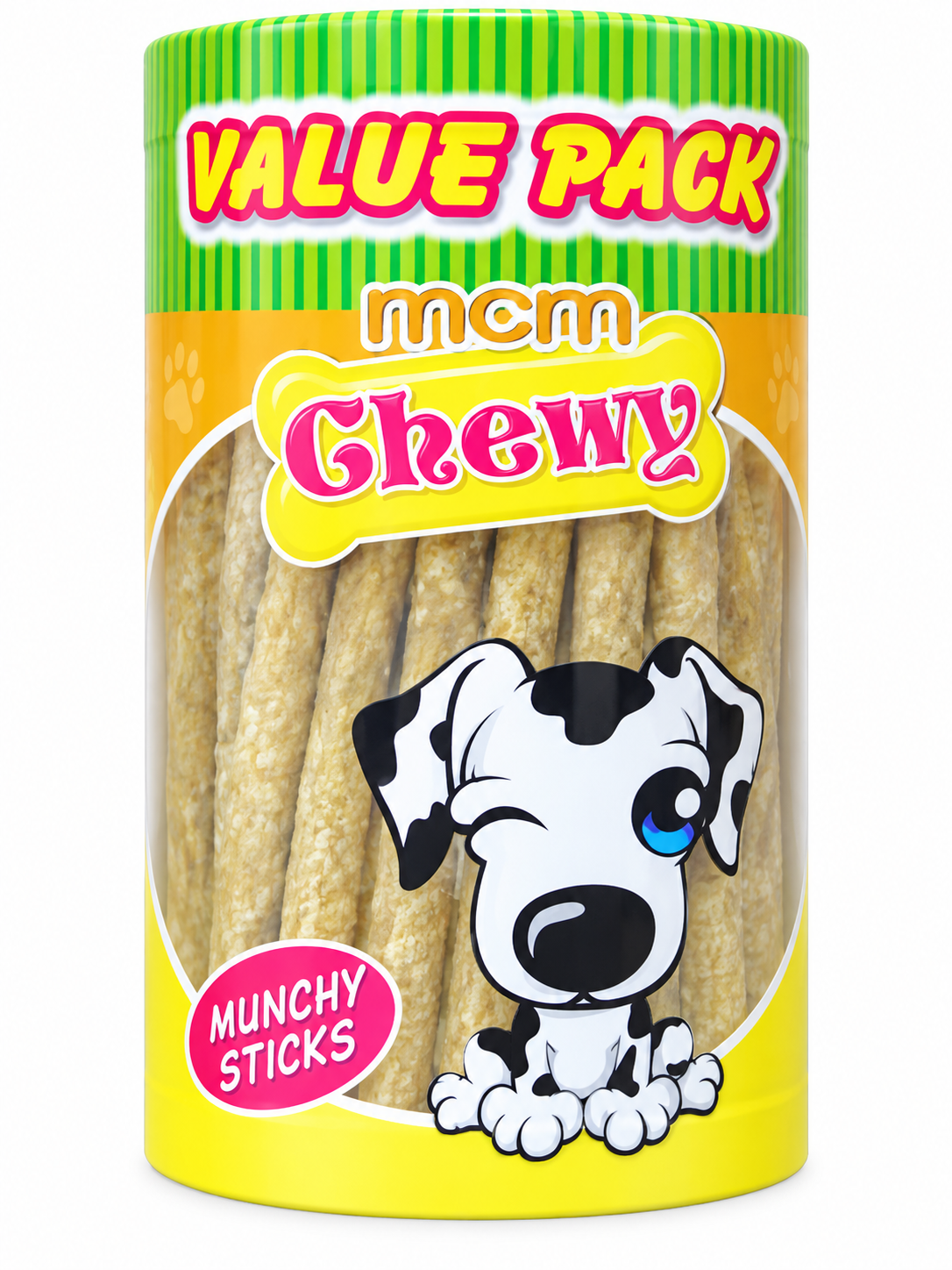 MCM Chewy Value Pack Dog Chews – Rawhide Dental Treats for Healthy Teeth & Long-Lasting Chewing_2