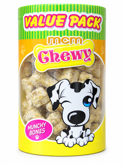 MCM Chewy Value Pack Dog Chews – Rawhide Dental Treats for Healthy Teeth & Long-Lasting Chewing
