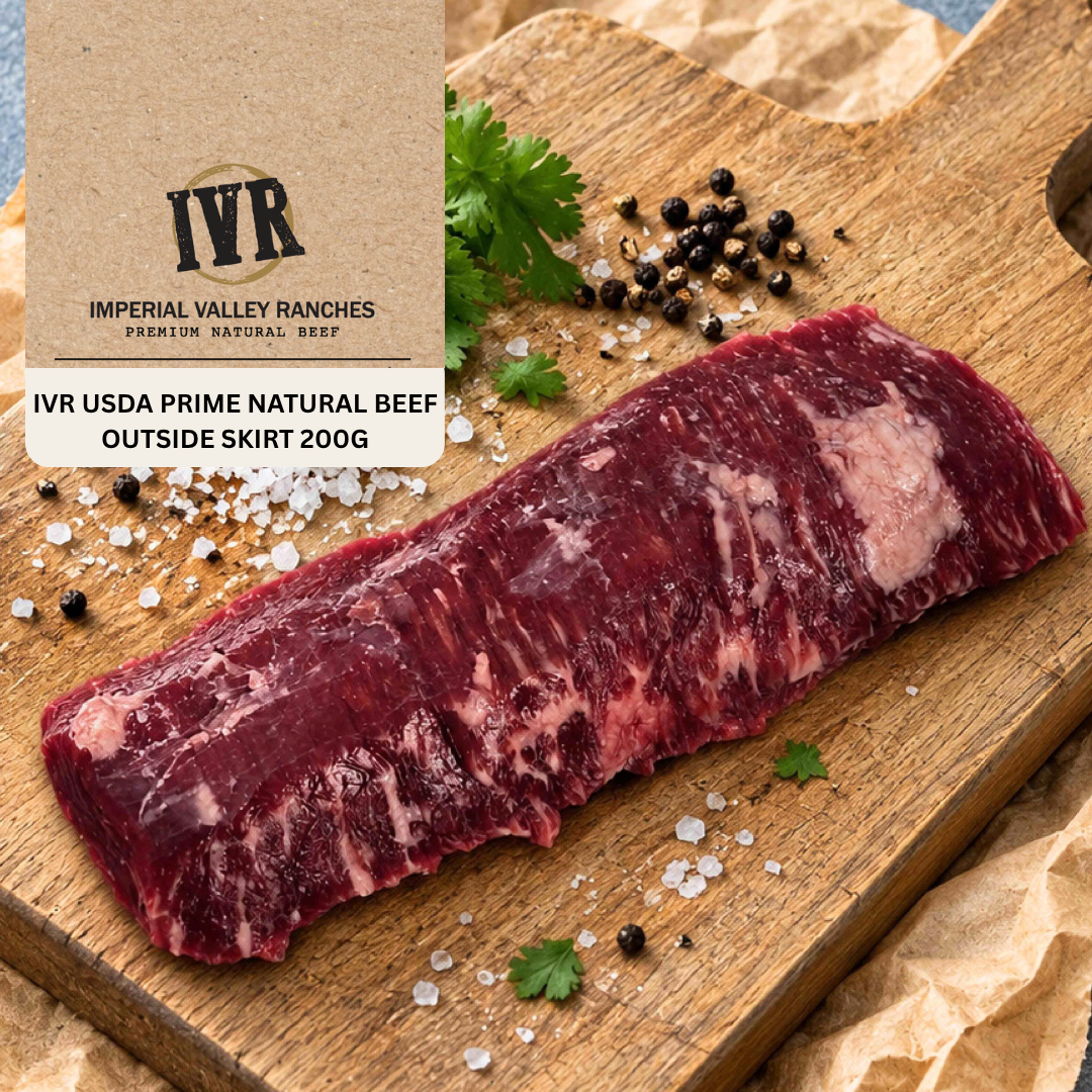 IVR USDA Prime Natural Beef Outside Skirt 200G