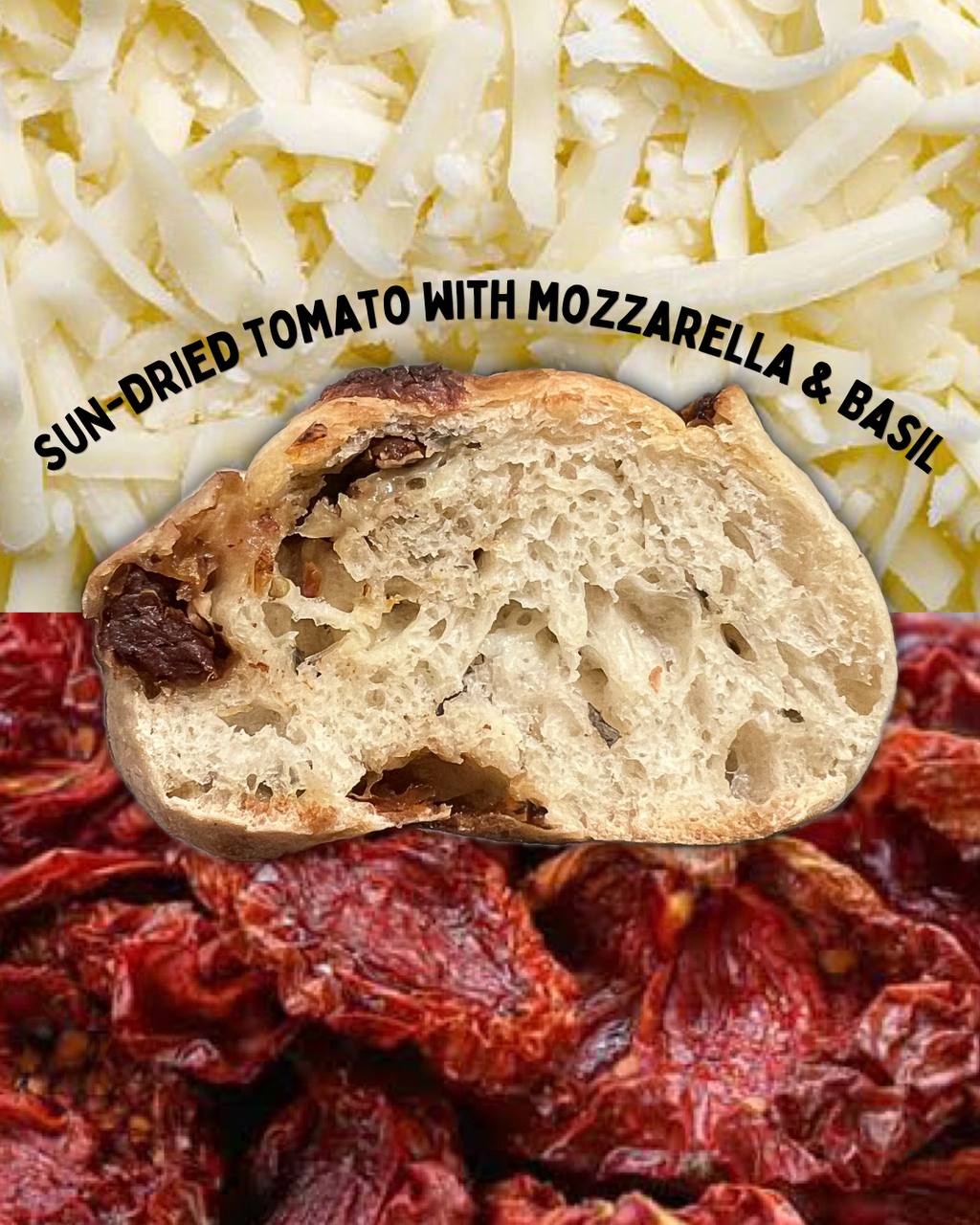 Sun-dried Tomato with Mozzarella & Basil Sourdough (3 mini loaves)_0