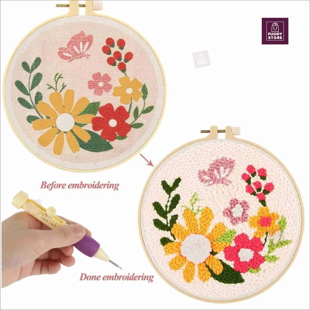 Embroidery Punch Needle Kit_0