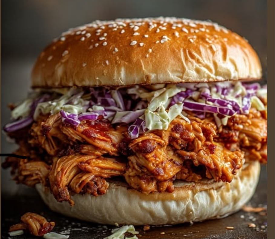 Shredded Chicken Burger