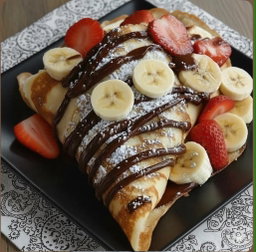 Crepe with Nutella and Fruits