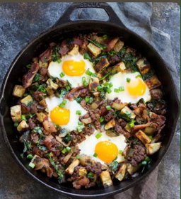 Egg and beef skillet