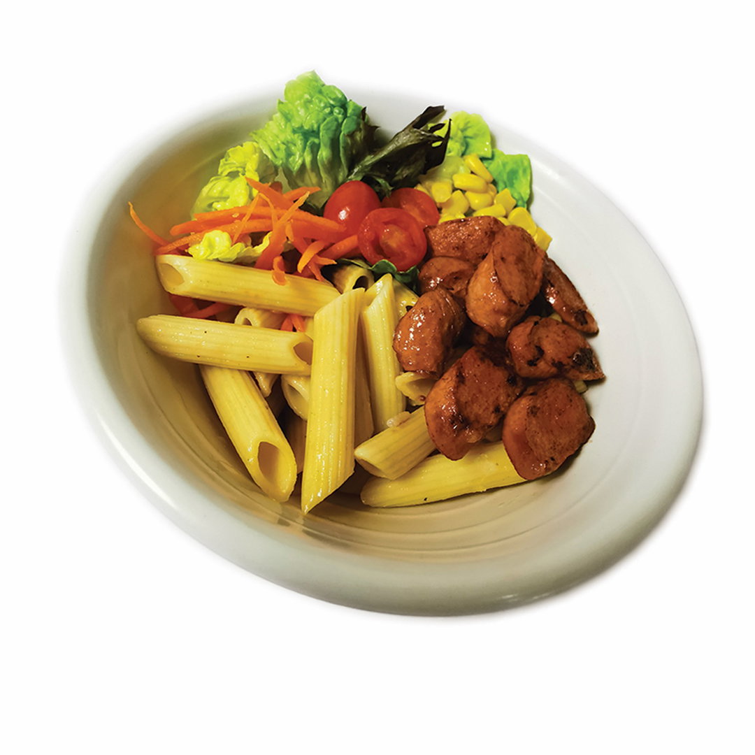 Chicken sausage pasta bowl