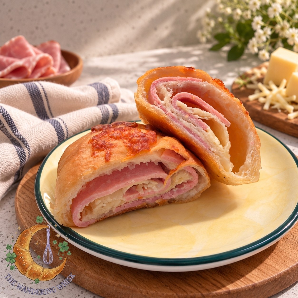 Honey Baked Ham & Cheese Salt Bread_0