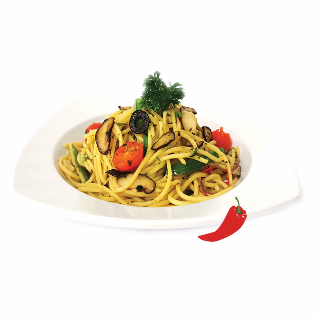 Vegetarian aglio olio