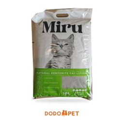 Miru Natural Bentonite Cat Litter 10L – Lemon, Coffee, Lavender, Apple