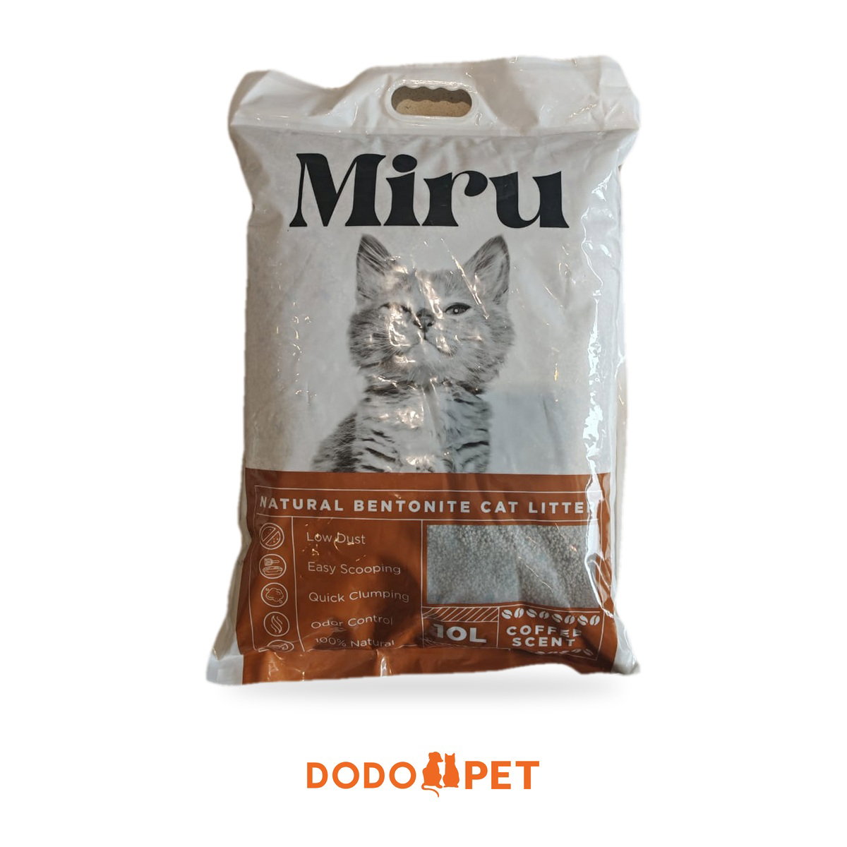 Miru Natural Bentonite Cat Litter 10L – Lemon, Coffee, Lavender, Apple_2