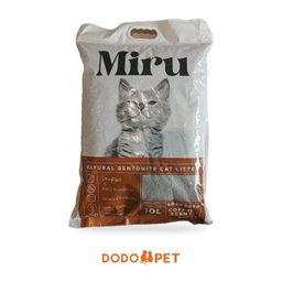 Miru Natural Bentonite Cat Litter 10L – Lemon, Coffee, Lavender, Apple