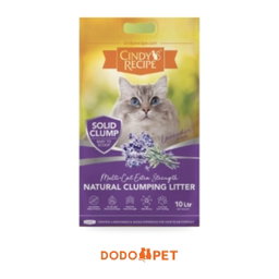 Cindy's Recipe Natural Clumping Cat Litter 10L – Lavender, Lemon, Coffee