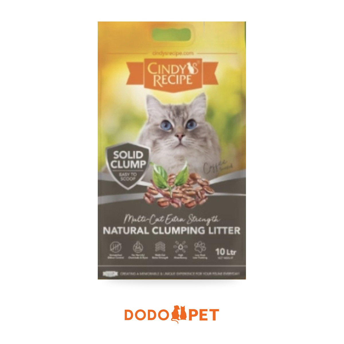Cindy's Recipe Natural Clumping Cat Litter 10L – Lavender, Lemon, Coffee_3