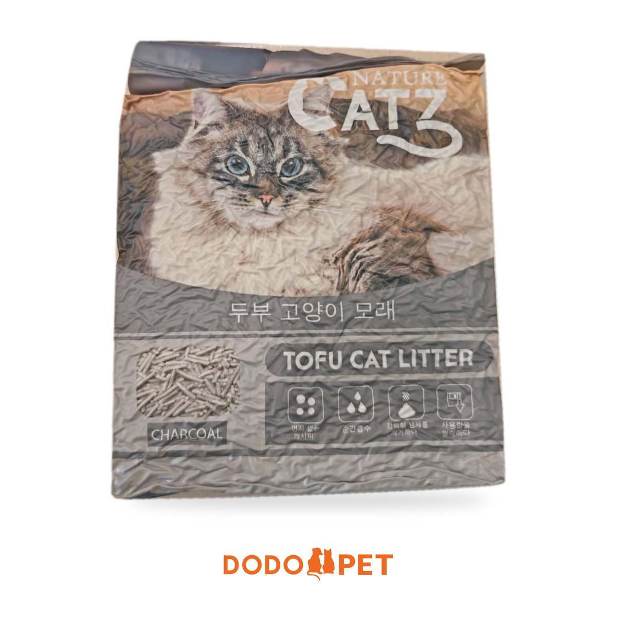 Nature Catz Tofu Cat Litter – Charcoal, Green Tea_1
