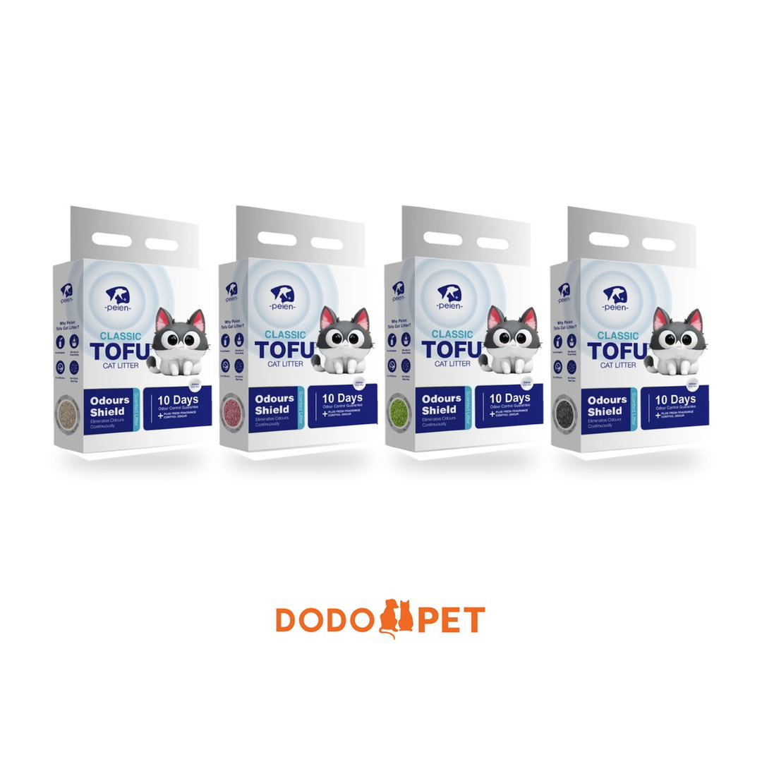 Peien Classic Tofu Cat Litter – Odours Shield, 10 Days Odour Control