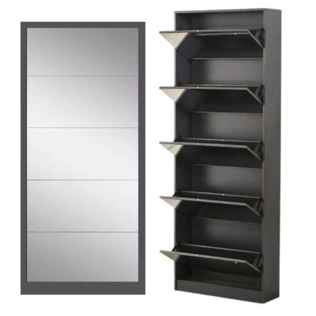 MIRROR SHOE RACK