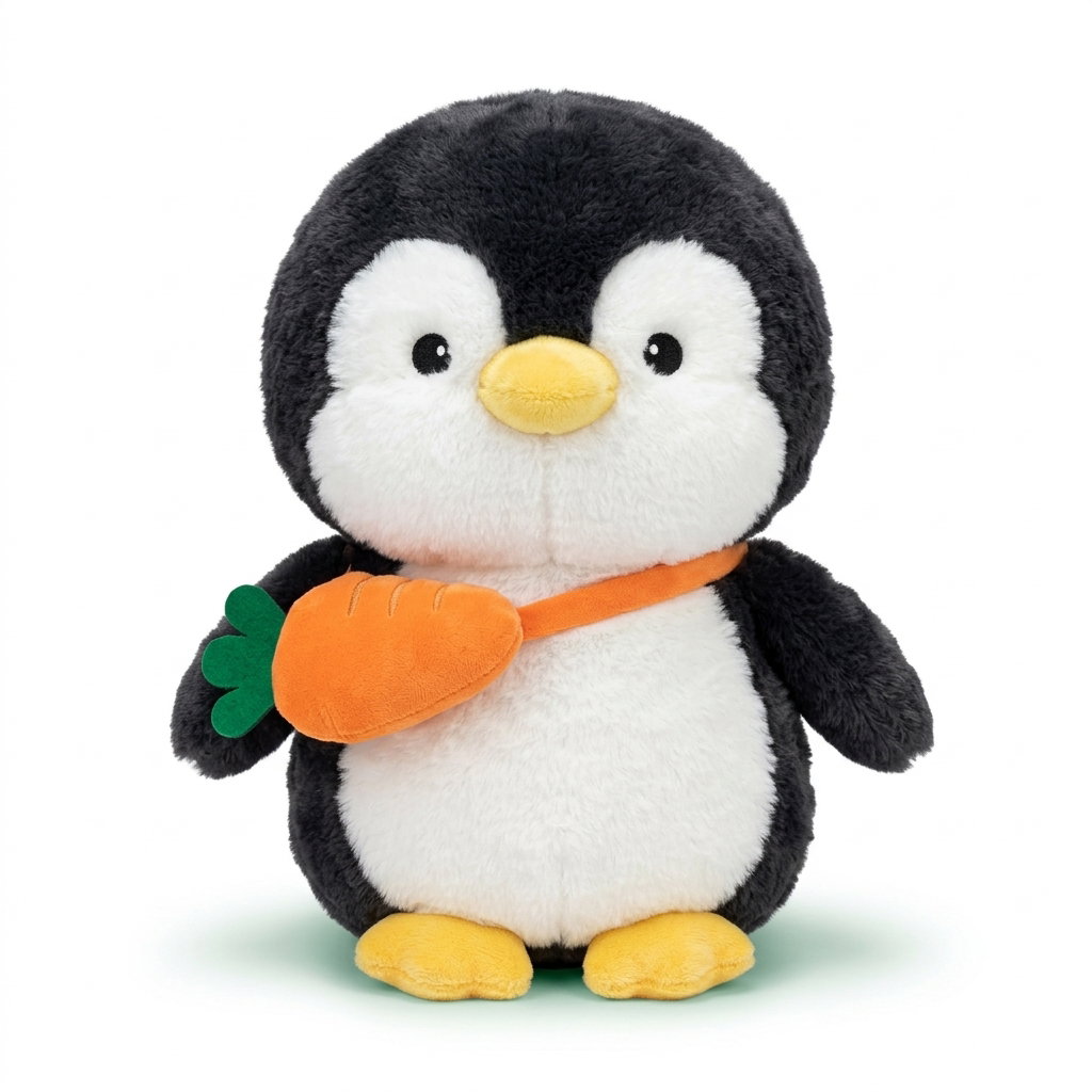 Pinguin de plus cu gentuta in forma de morcov (plus Kawaii) 35CM