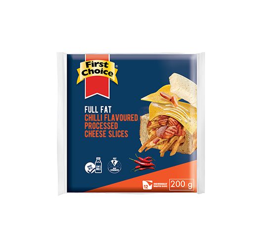 FIRST CHOICE CHILLI CHEESE SLICES 200G 200G Code: FCSLCHC200-U <<< Econo Foods >>>
