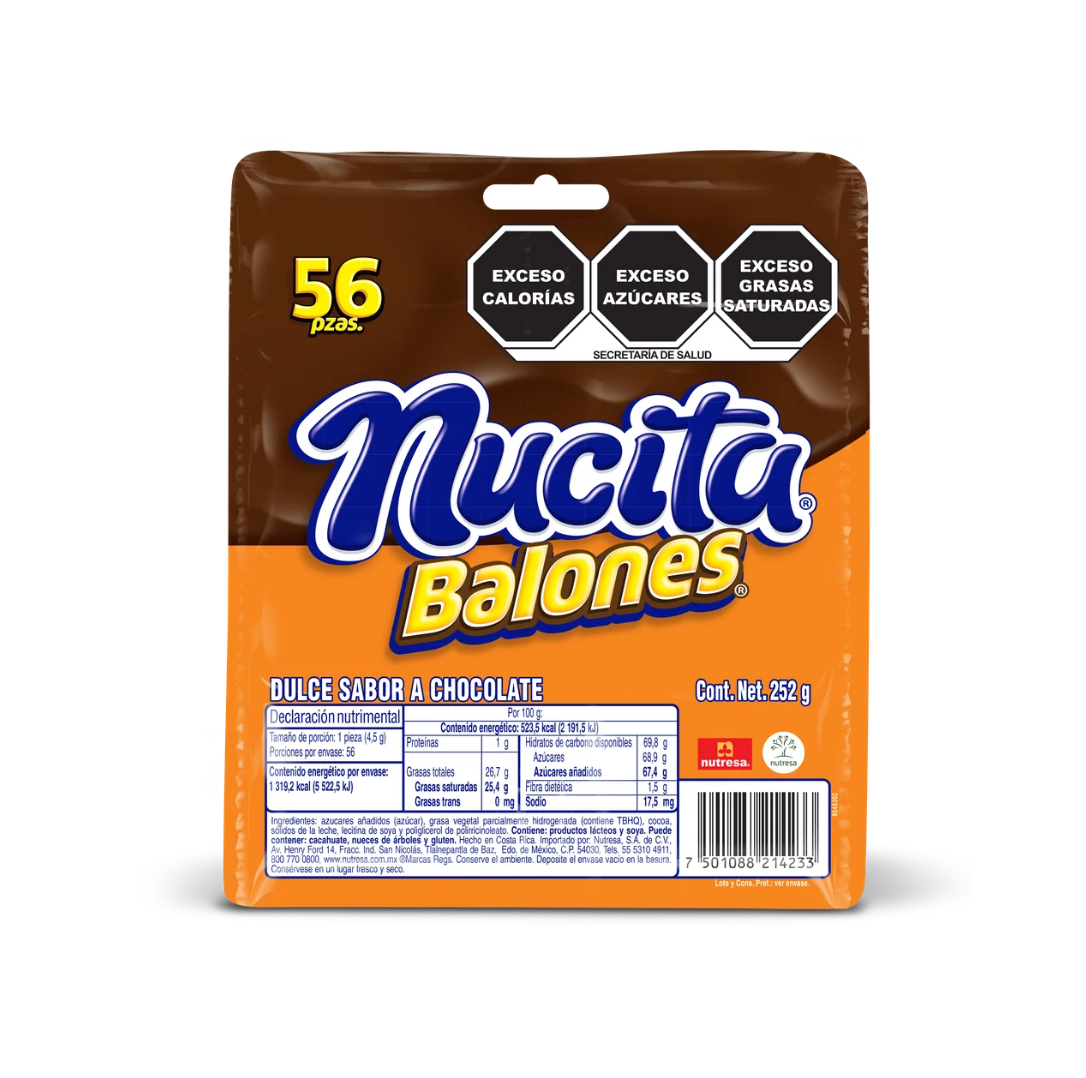 BALONCITOS DE CHOCOLATE NUTRESA DISP C/56 PZS_0