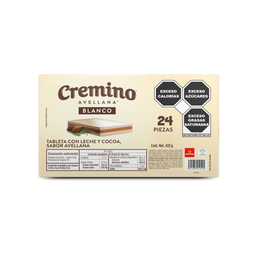 CREMINO BLANCO 18GR NUTRESA DISP C/24 PZS