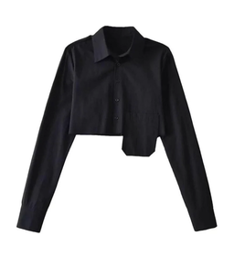 BLACK CROP SHIRT(S)