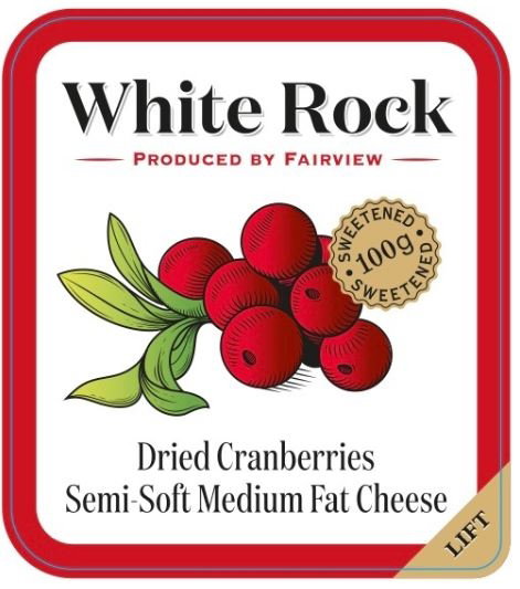 FAIRVIEW WHITE ROCK CRANBERRIES 100G Code: FVWRCU <<< Econo Foods >>>