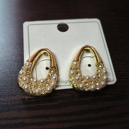 Pearl & Sparkle Trio – 3 Pairs Earrings Combo