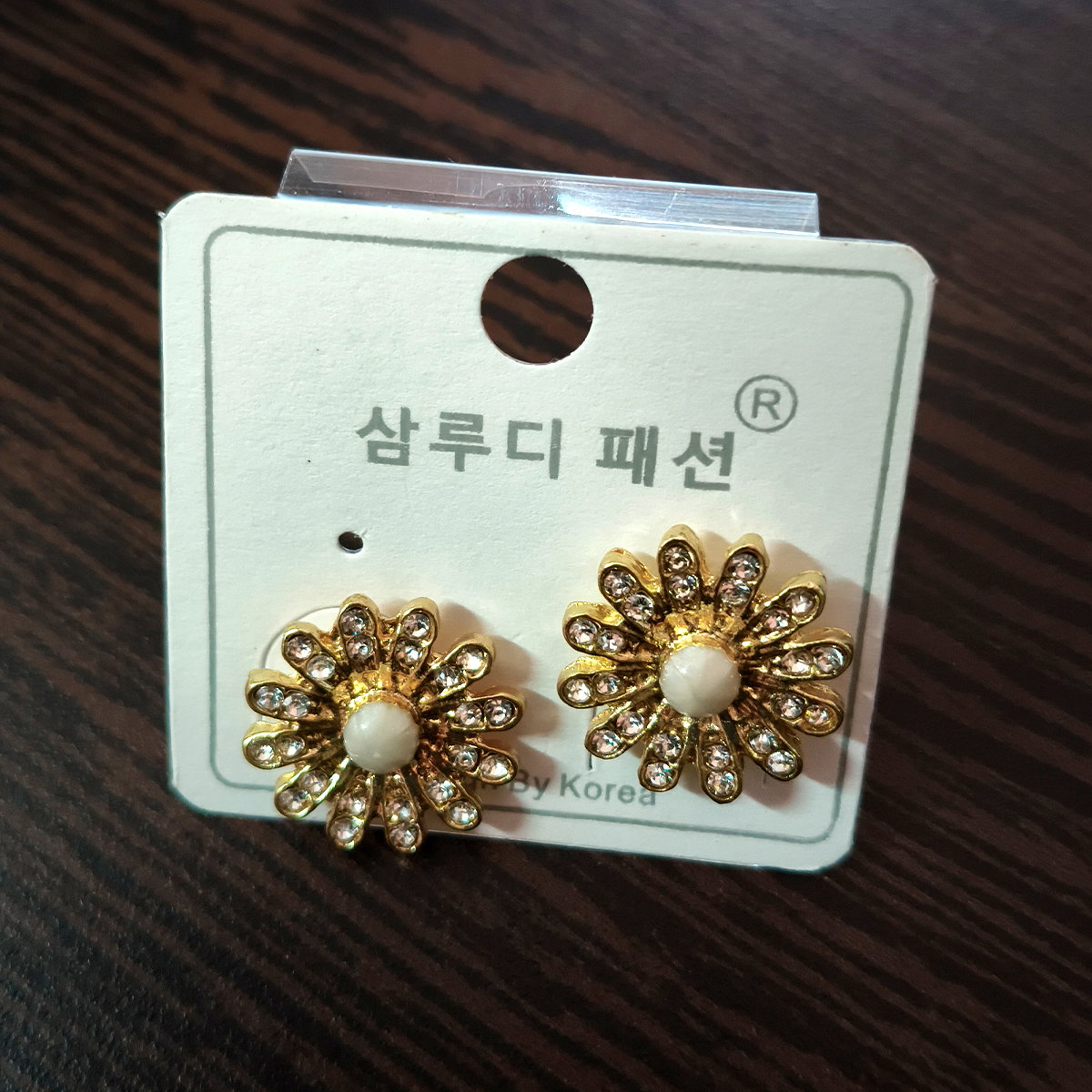 3 Pairs Pearl & Stone Earrings Combo_3