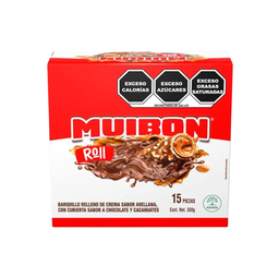 MUIBON ROLL AVELLANA CHOCOLATE NUTRESA 24/15/21GR