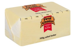 FIRST CHOICE SALTED BUTTER 500G Code: CBU <<< Econo Foods >>>