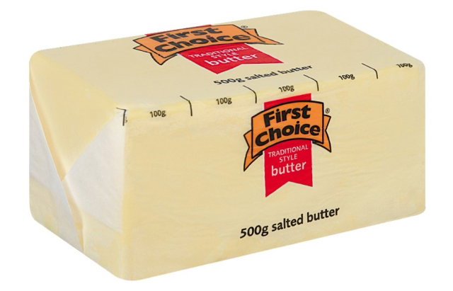 FIRST CHOICE SALTED BUTTER 500G Code: CBU <<< Econo Foods >>>