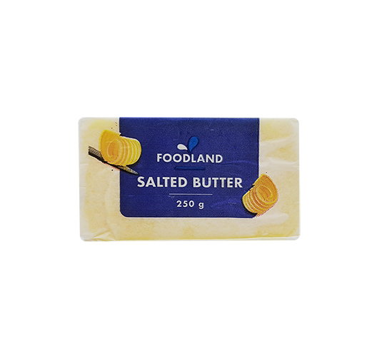 DAIRY BUTTER SALTED FOODLAND 250G Code: FLSB250-U <<< Econo Foods >>>