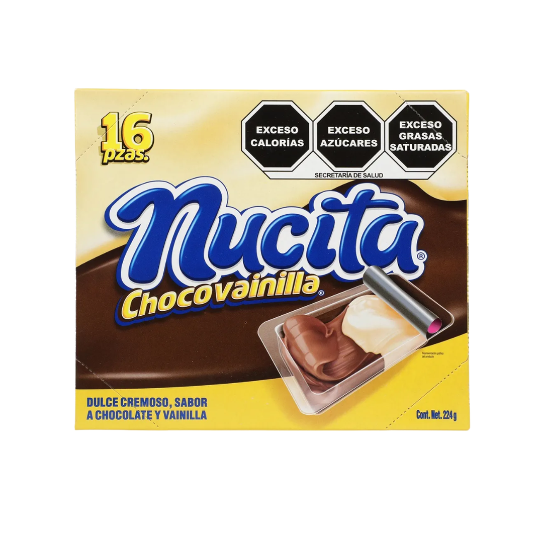 NUCITA CHOCO-VAINILLA NUTRESA DISP C/16 PZS