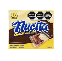 NUCITA CHOCO-VAINILLA NUTRESA DISP C/16 PZS
