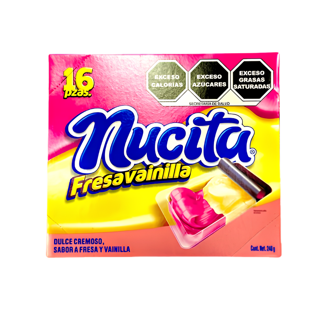 NUCITA FRESA-VAINILLA NUTRESA DISP C/16 PZS