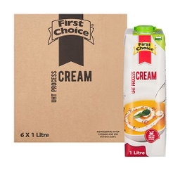 FIRST CHOICE LONG LIFE CREAM 6 X 1LT Code: CR1 <<< Econo Foods >>>