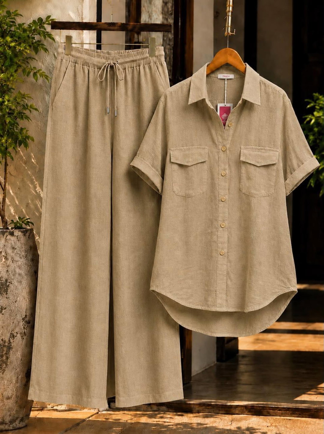 Two Piece Linen Set