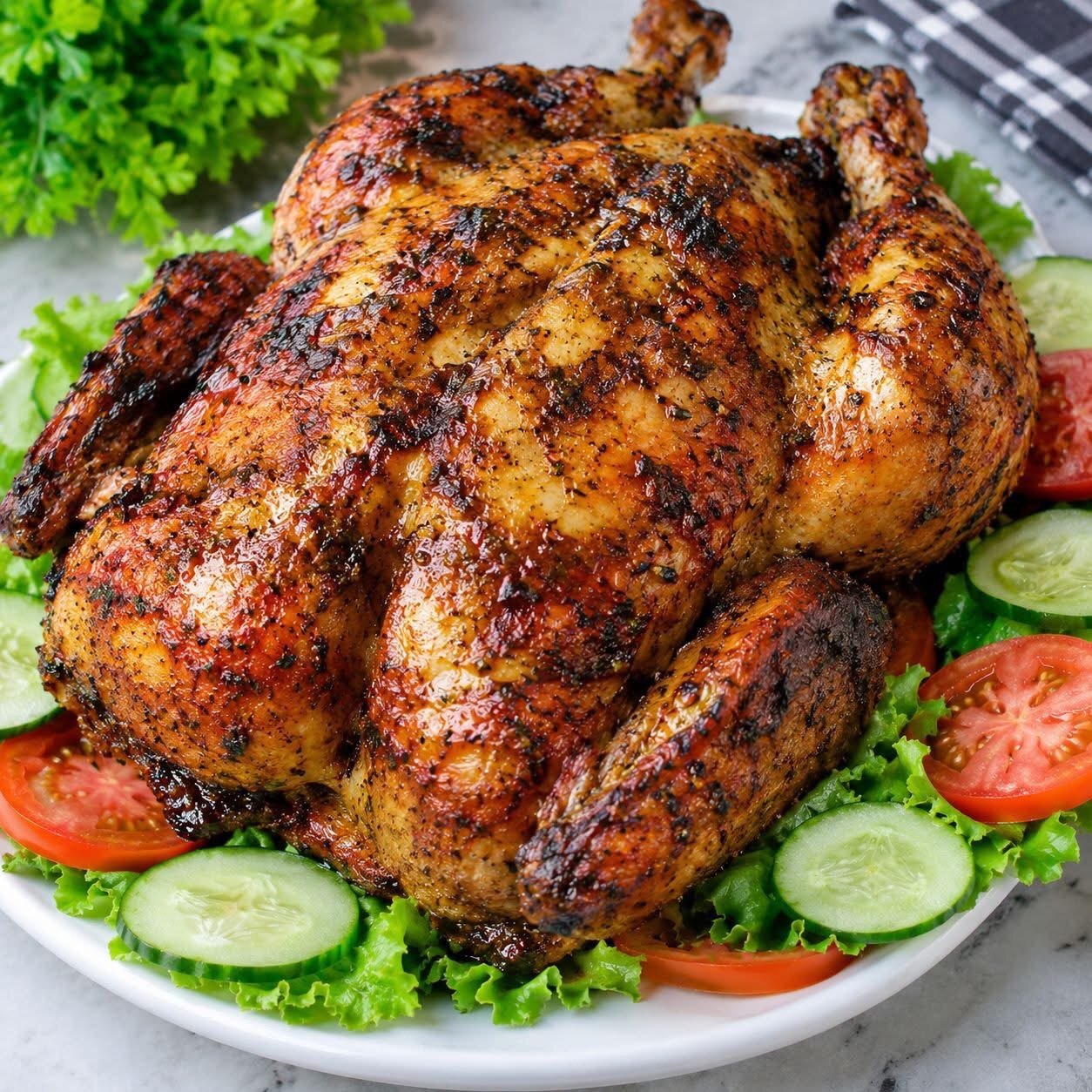 Chicken Pilau Chips & Salad_0