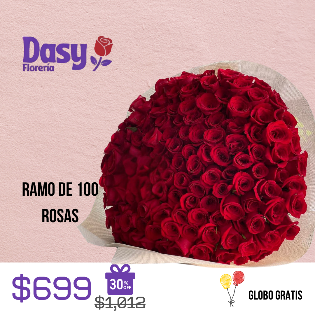 RAMO 100 ROSAS