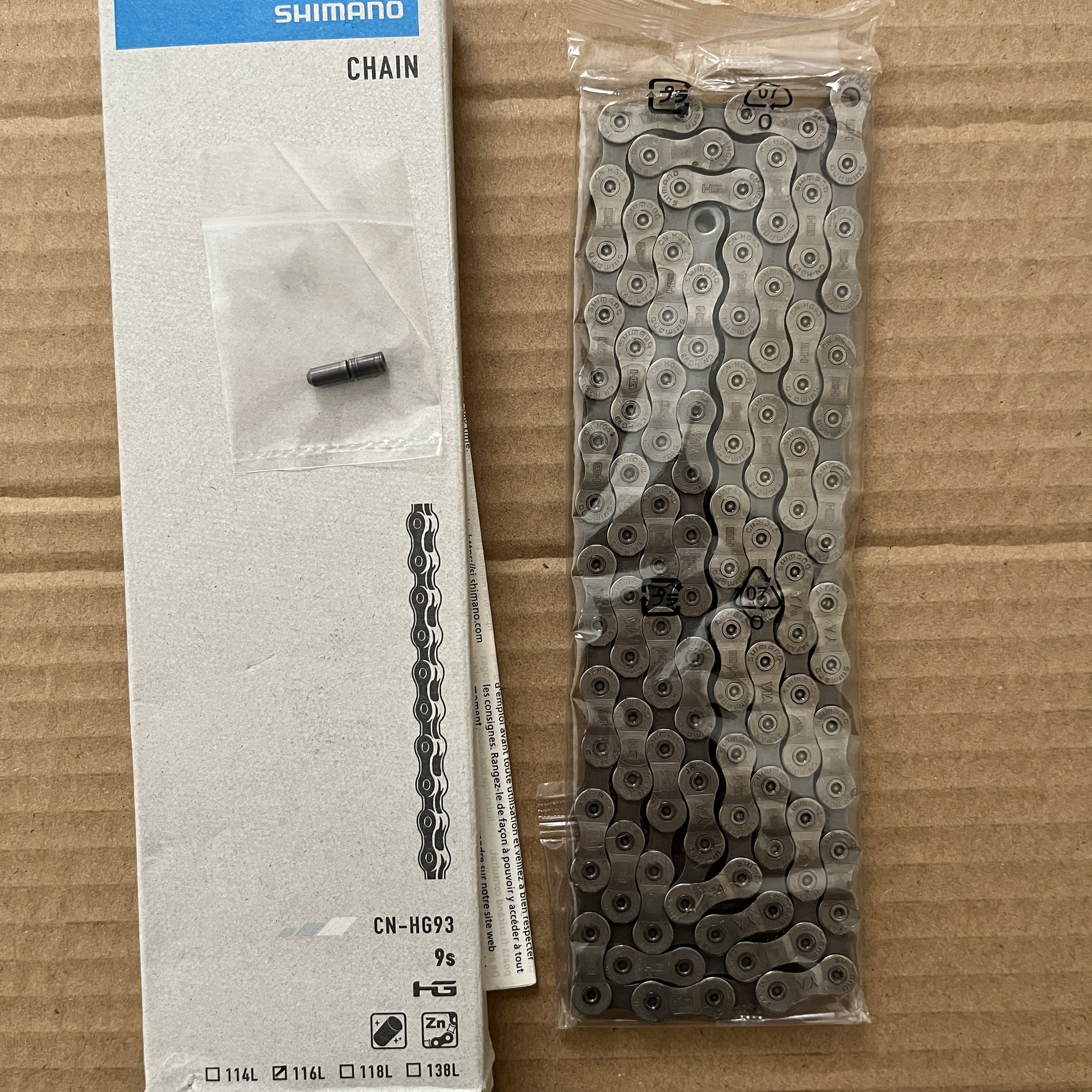 Shimano 9 Speed Chain – CN-HG93 116 Links (no quick link)_0