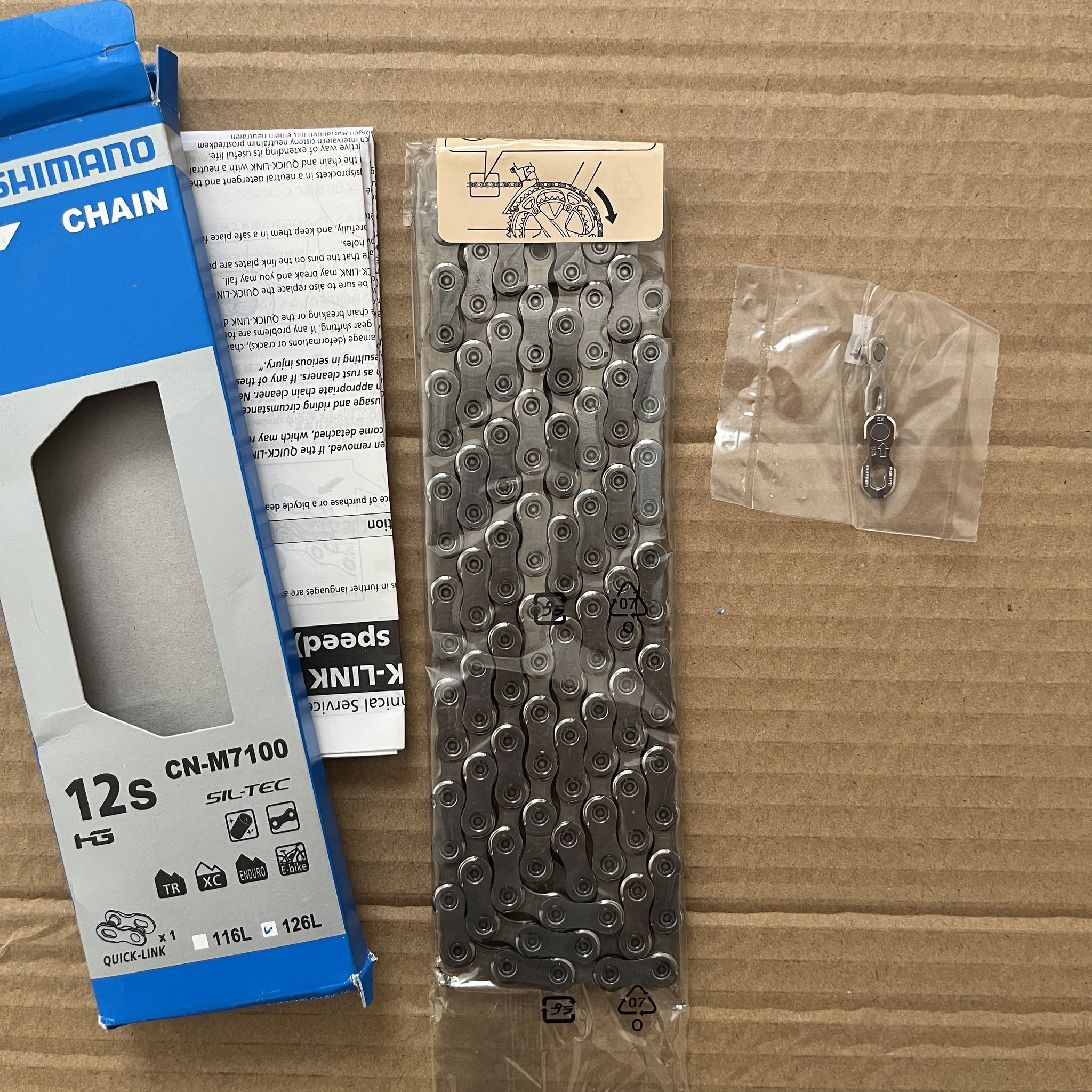 Shimano 12 Speed Chain – CN-M7100 126 Links (with quick link)_0